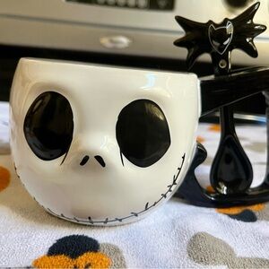 Two-Sided Jack Skellington Mug with Matching Spoon
